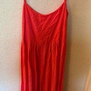 **NWT** size M Wild Fable coral mini dress with ties in back